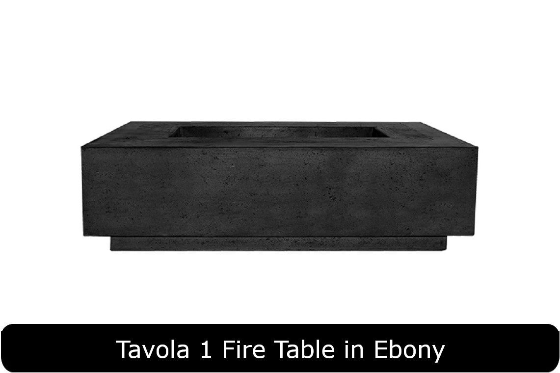 Prism Hardscapes Tavola 1 Rectangle Gas Fire Pit Table