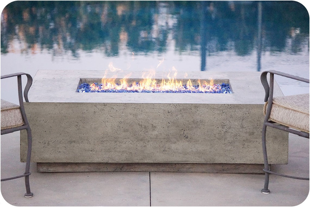 Prism Hardscapes Tavola 1 Rectangle Gas Fire Pit Table