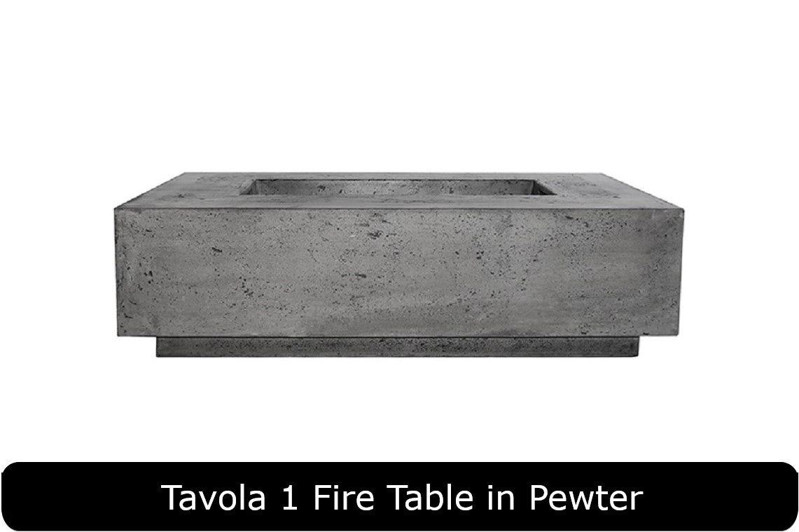 Prism Hardscapes Tavola 1 Rectangle Gas Fire Pit Table