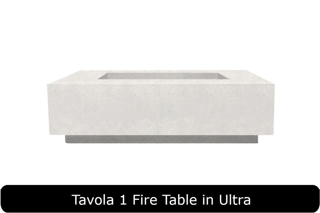 Prism Hardscapes Tavola 1 Rectangle Gas Fire Pit Table