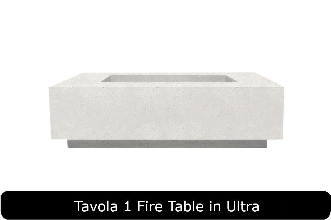 Prism Hardscapes Tavola 1 Rectangle Gas Fire Pit Table