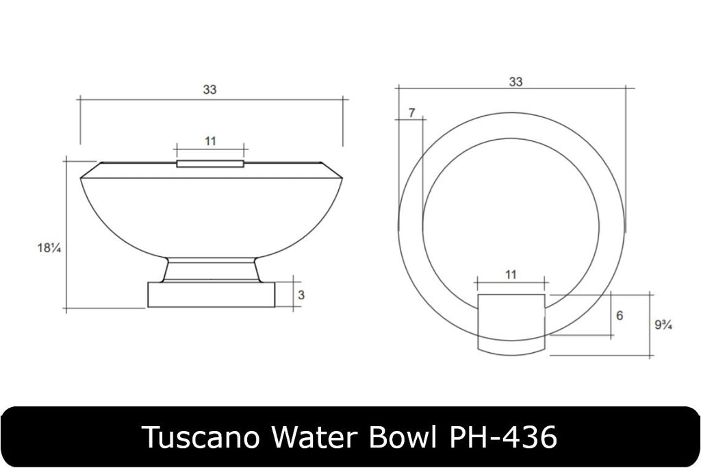 Prism Hardscapes Toscano Concrete Water Bowl