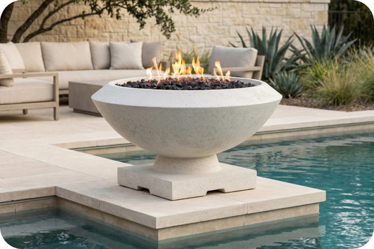 Prism Hardscapes Toscano 33in Round Gas Fire Bowl