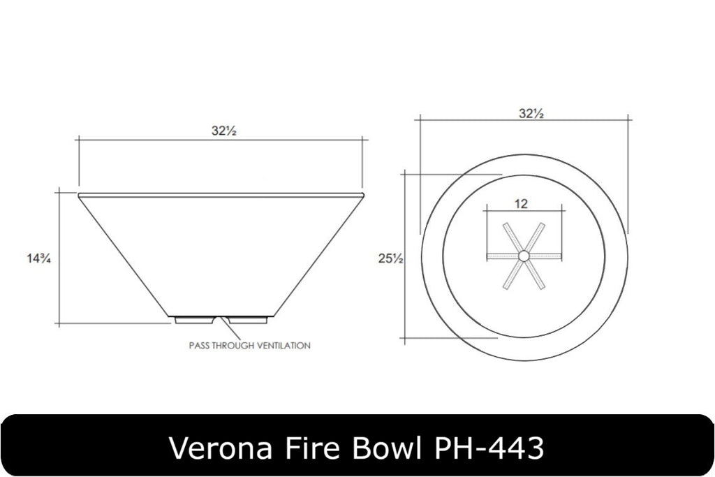 Prism Hardscapes Verona Concrete Fire Bowl