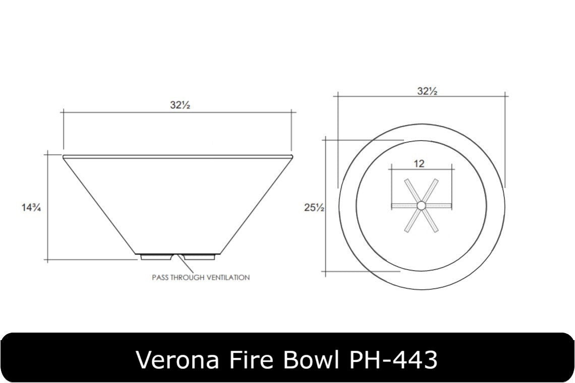 Prism Hardscapes Verona Concrete Fire Bowl