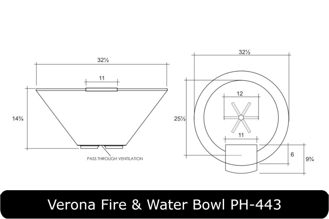 Prism Hardscapes Verona Round Fire & Water Bowl