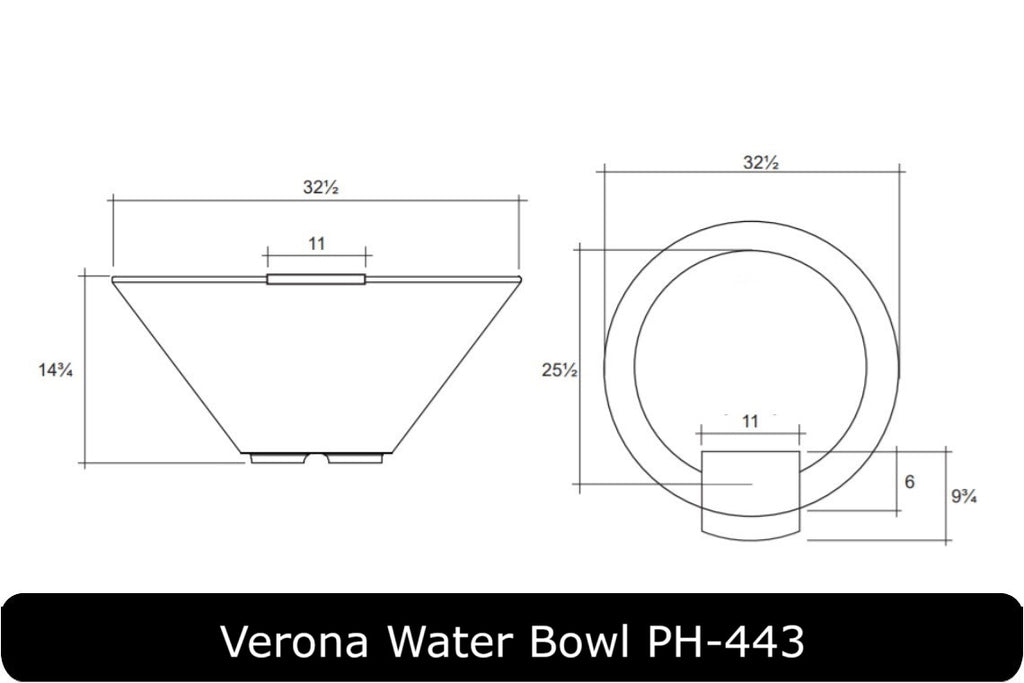 Prism Hardscapes Verona Concrete Water Bowl