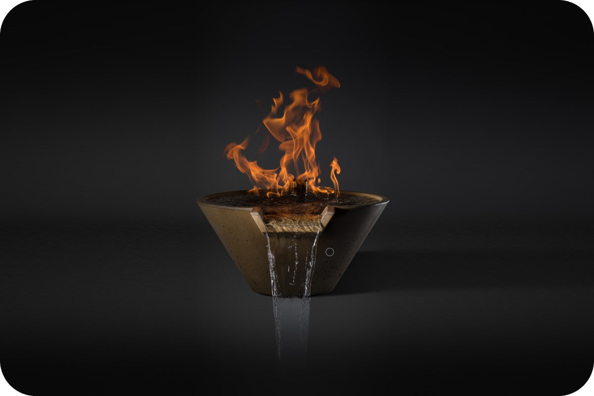 Slick Rock Cascade Round Gas Fire & Water Bowl