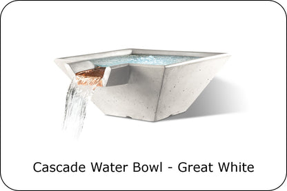 Slick Rock Cascade Square Gas Fire & Water Bowl