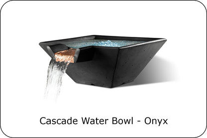 Slick Rock Cascade Square Gas Fire & Water Bowl