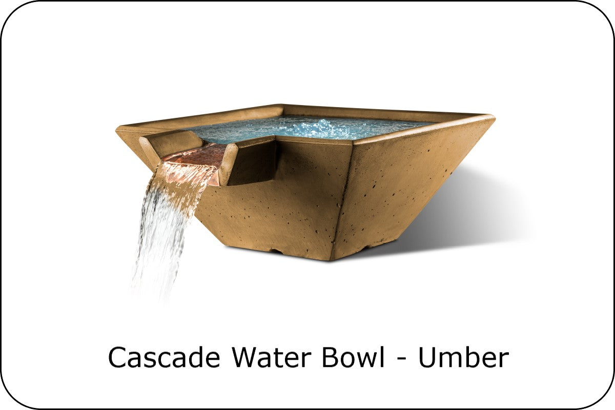 Slick Rock Cascade Square Gas Fire & Water Bowl