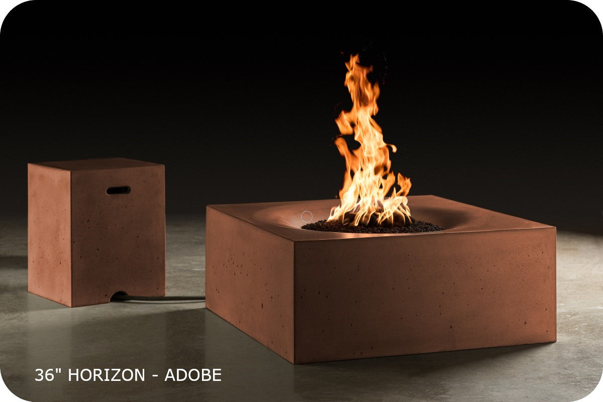 Slick Rock Horizon Square Gas Fire Table