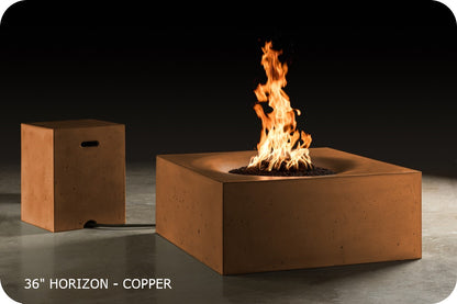 Slick Rock Horizon Square Gas Fire Table