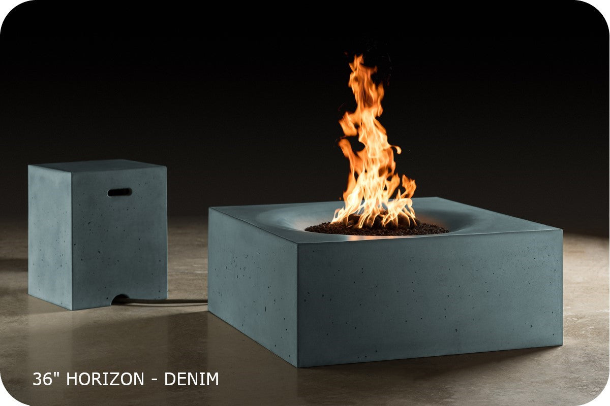 Slick Rock Horizon Square Gas Fire Table