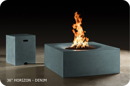 Slick Rock Horizon Square Gas Fire Table