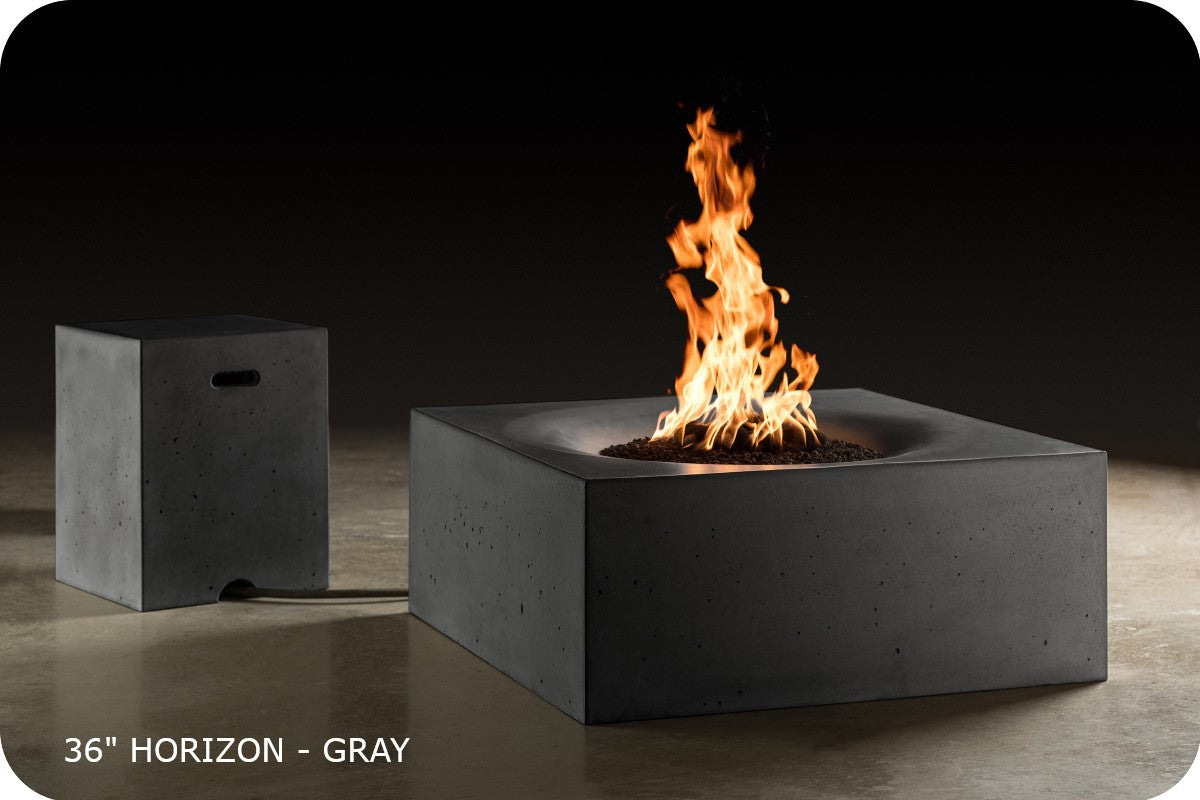 Slick Rock Horizon Square Gas Fire Table