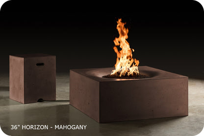 Slick Rock Horizon Square Gas Fire Table