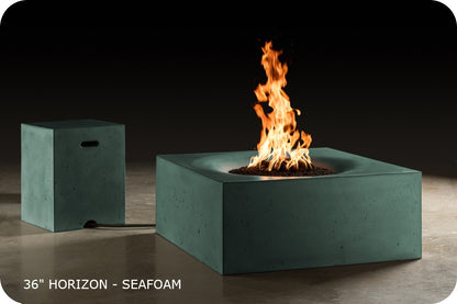 Slick Rock Horizon Square Gas Fire Table