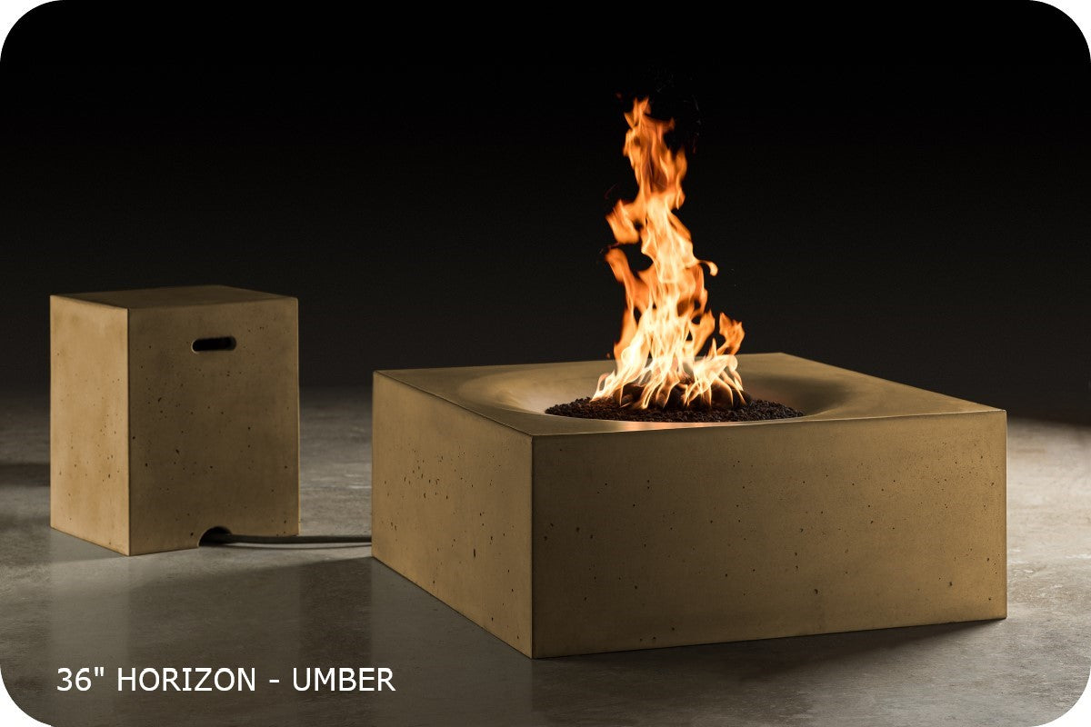 Slick Rock Horizon Square Gas Fire Table