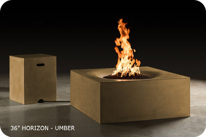 Slick Rock Horizon Square Gas Fire Table