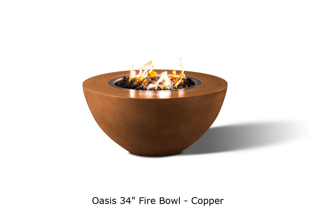 Slick Rock Oasis Round Gas Fire Bowl
