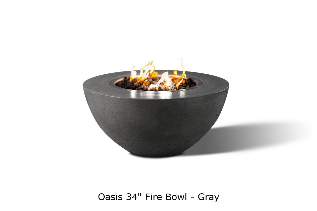 Slick Rock Oasis Round Gas Fire Bowl