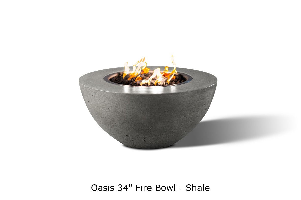 Slick Rock Oasis Round Gas Fire Bowl