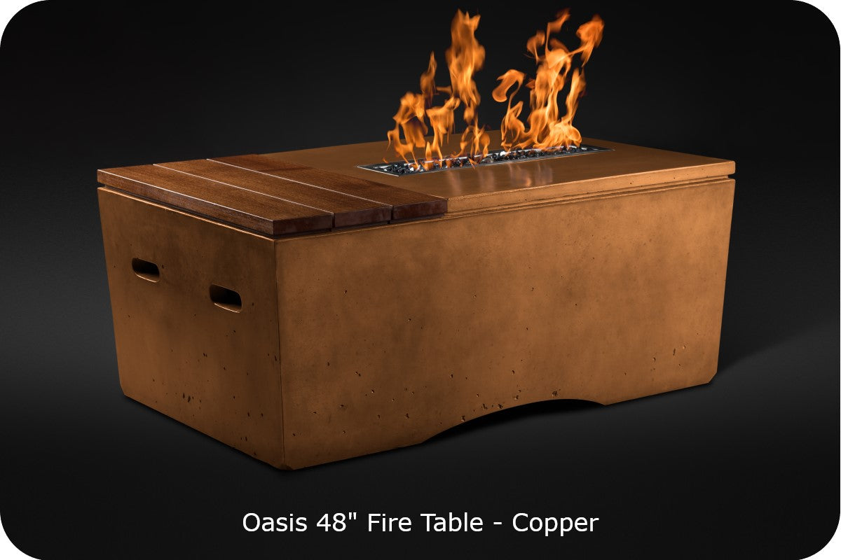 Slick Rock Oasis Round Gas Fire Pit Table