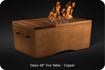 Slick Rock Oasis Round Gas Fire Pit Table