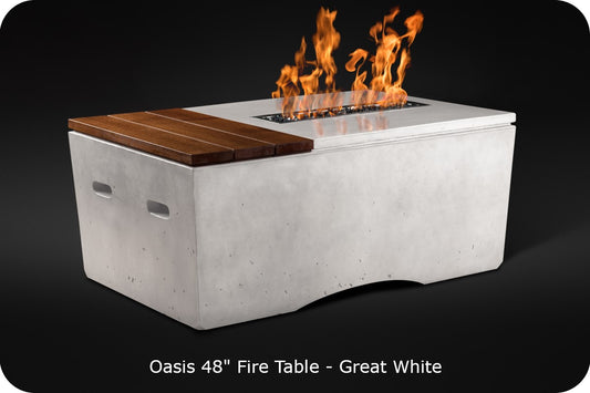 Slick Rock Oasis Rectangle Gas Fire Table