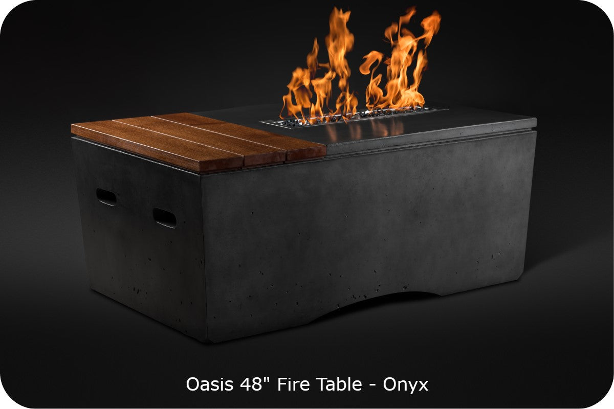 Slick Rock Oasis Round Gas Fire Pit Table