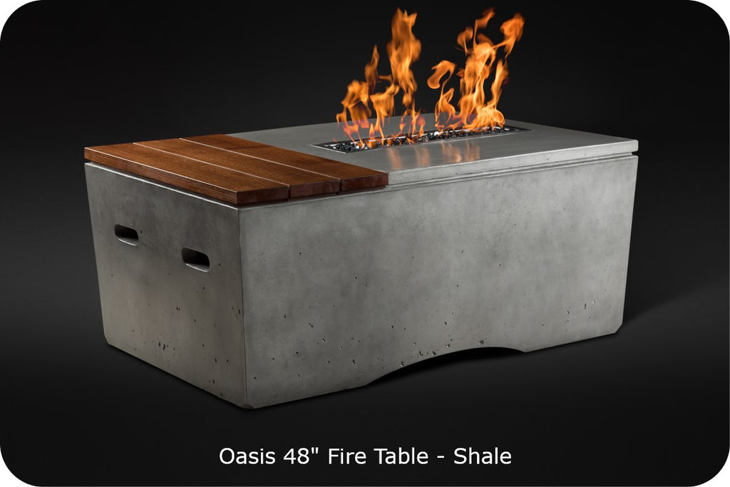 Slick Rock Oasis Round Gas Fire Pit Table