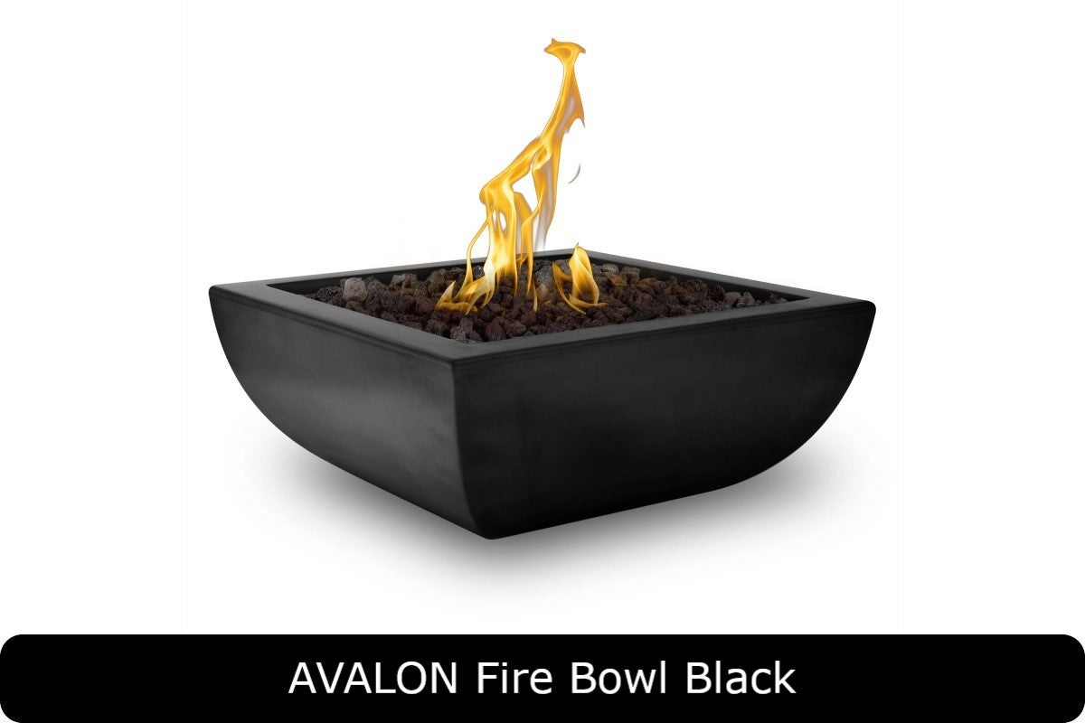 The Outdoor Plus Avalon Square Gas Fire Bowl