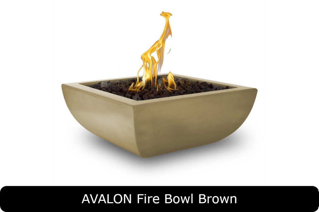 The Outdoor Plus Avalon Square Gas Fire Bowl
