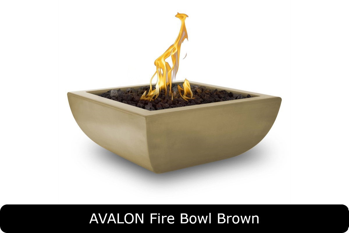 The Outdoor Plus Avalon Square Gas Fire Bowl