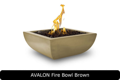 The Outdoor Plus Avalon Square Gas Fire Bowl