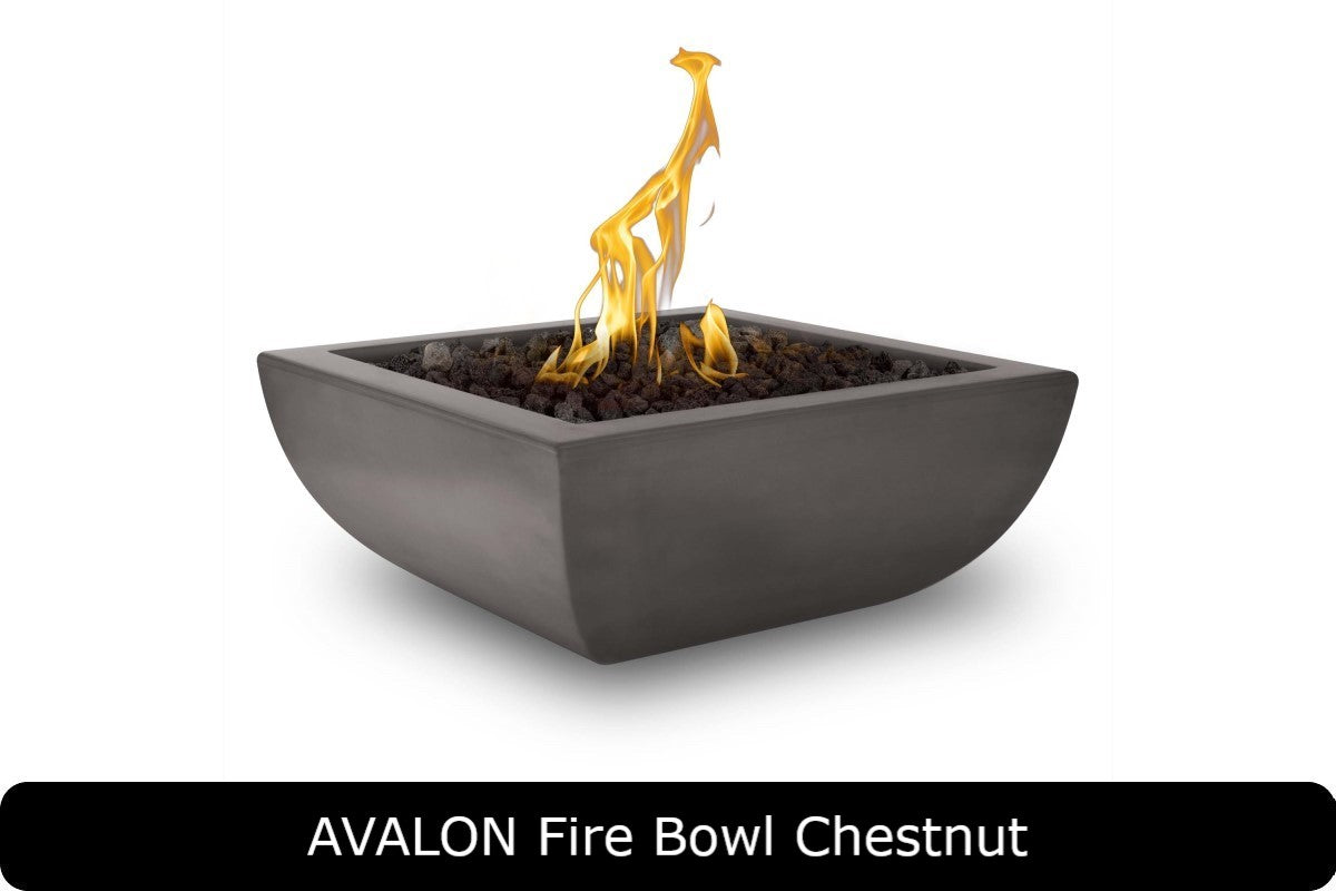 The Outdoor Plus Avalon Square Gas Fire Bowl