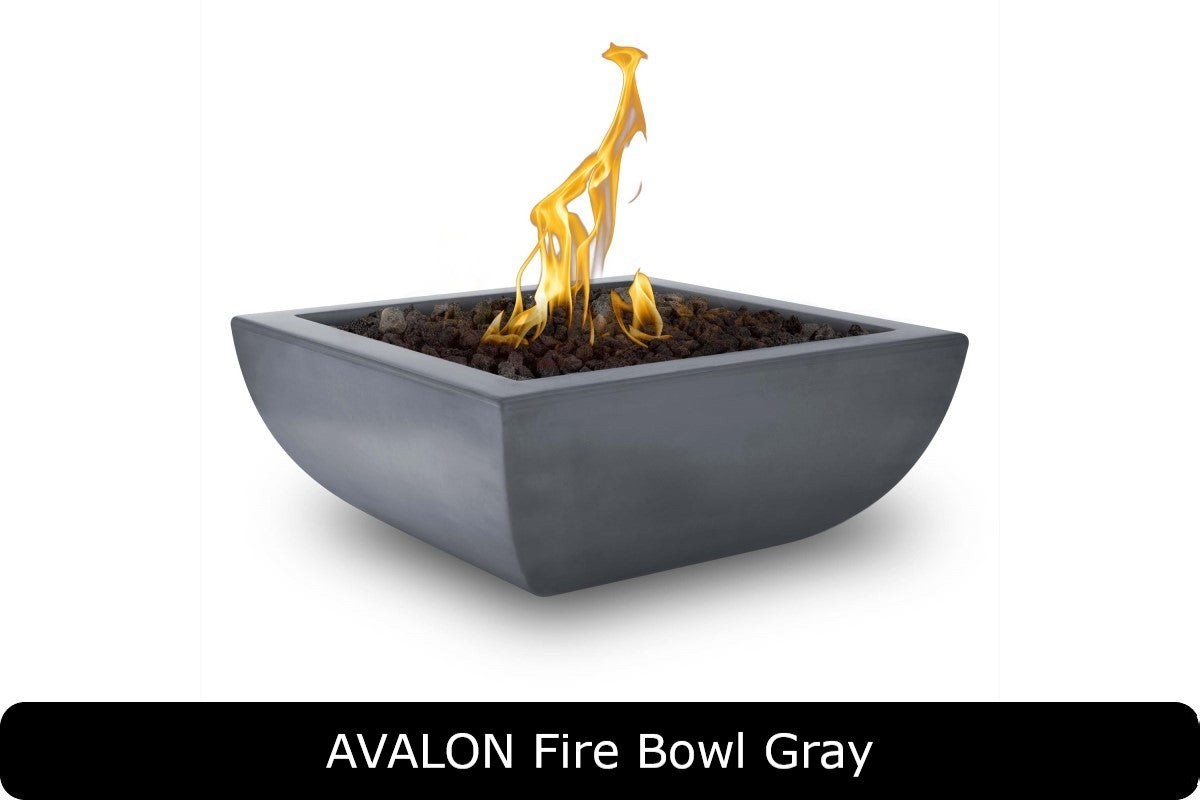 The Outdoor Plus Avalon Square Gas Fire Bowl