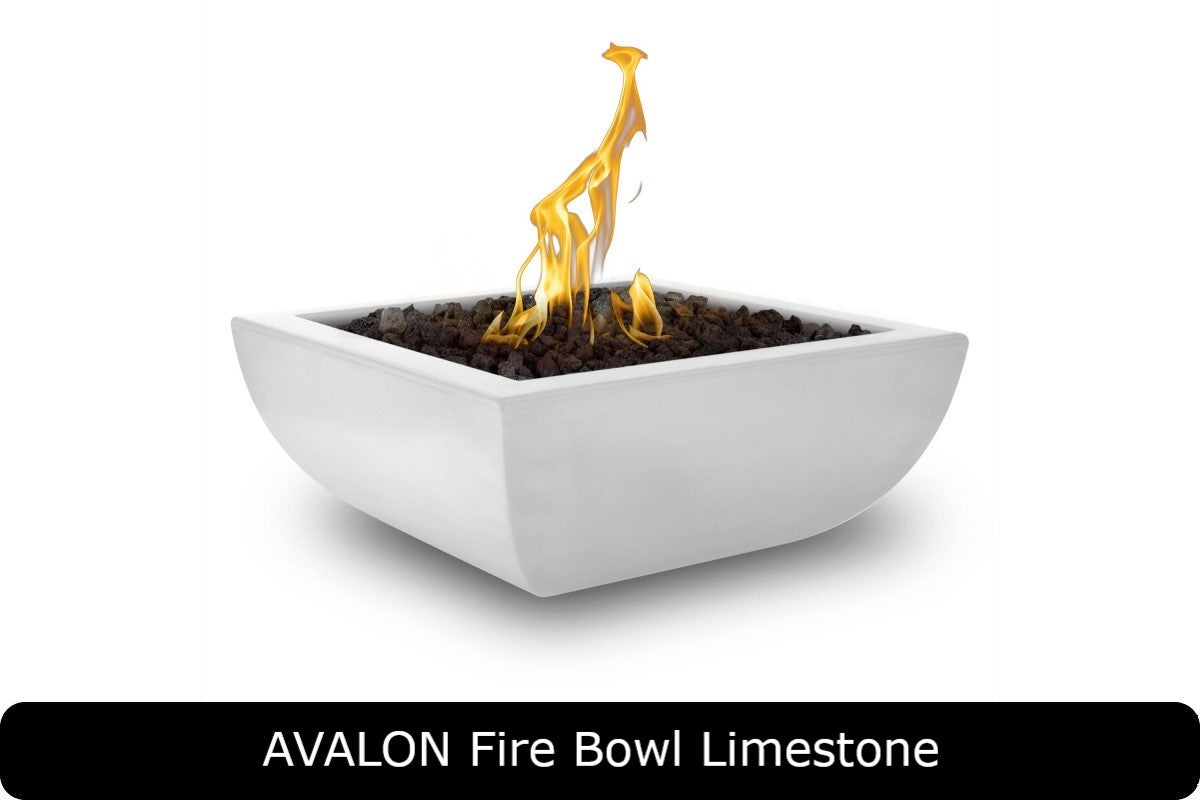 The Outdoor Plus Avalon Square Gas Fire Bowl