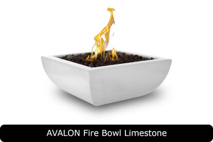 The Outdoor Plus Avalon Square Gas Fire Bowl