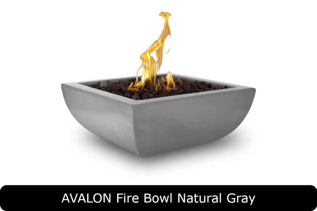 The Outdoor Plus Avalon Square Gas Fire Bowl