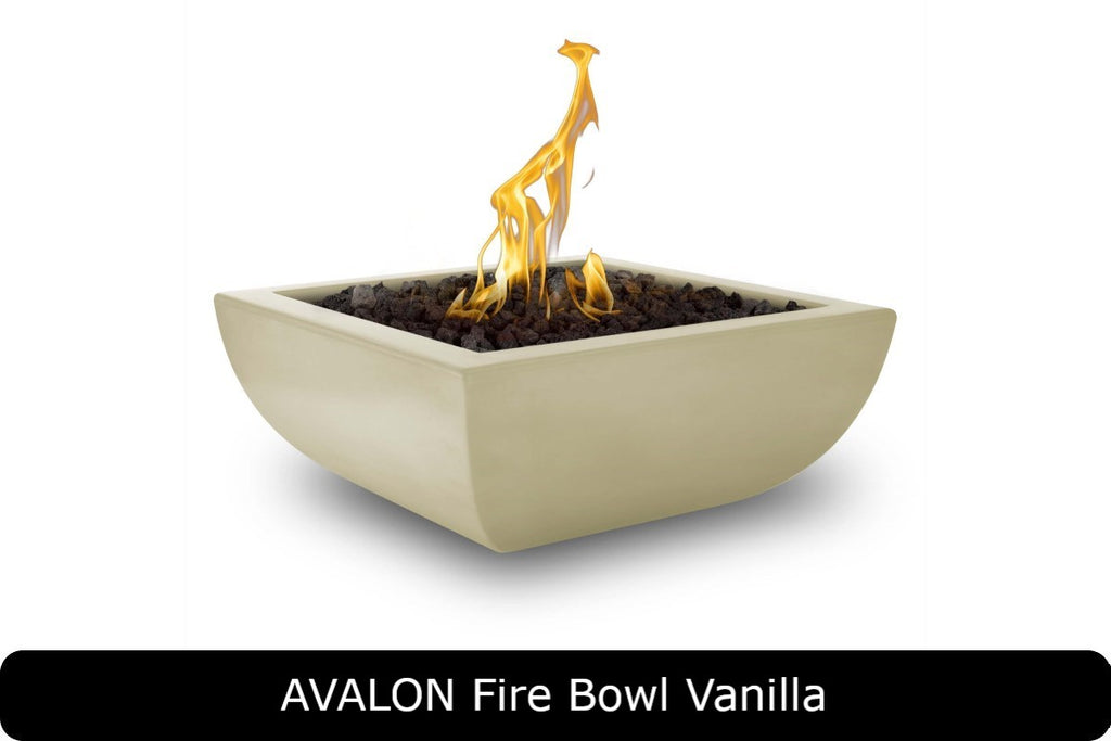 The Outdoor Plus Avalon Square Gas Fire Bowl