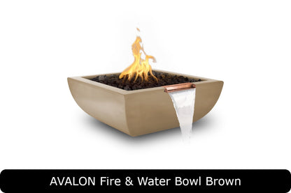 The Outdoor Plus Avalon Square Gas Fire & Water Bowl