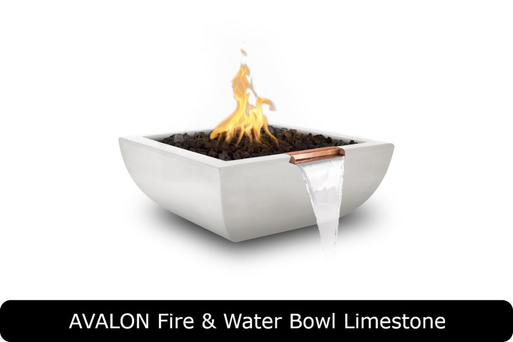 The Outdoor Plus Avalon Square Fire & Water Bowl