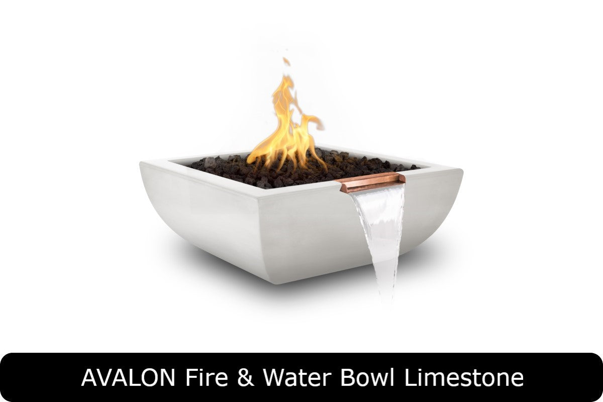The Outdoor Plus Avalon Square Fire & Water Bowl