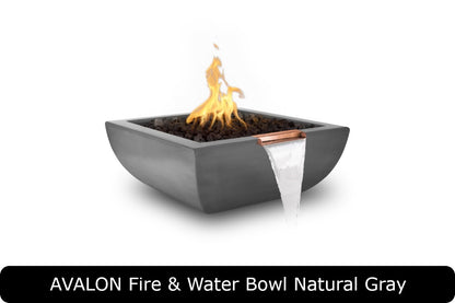 The Outdoor Plus Avalon Square Gas Fire & Water Bowl