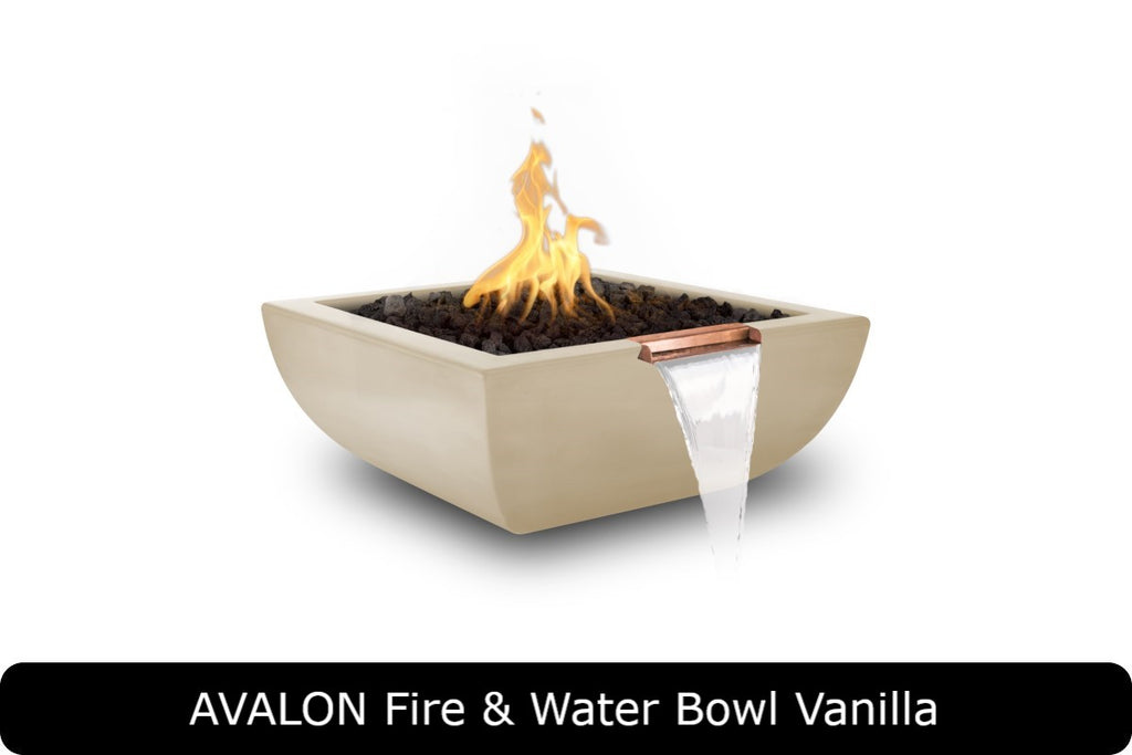 The Outdoor Plus Avalon Square Fire & Water Bowl
