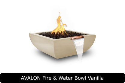 The Outdoor Plus Avalon Square Gas Fire & Water Bowl