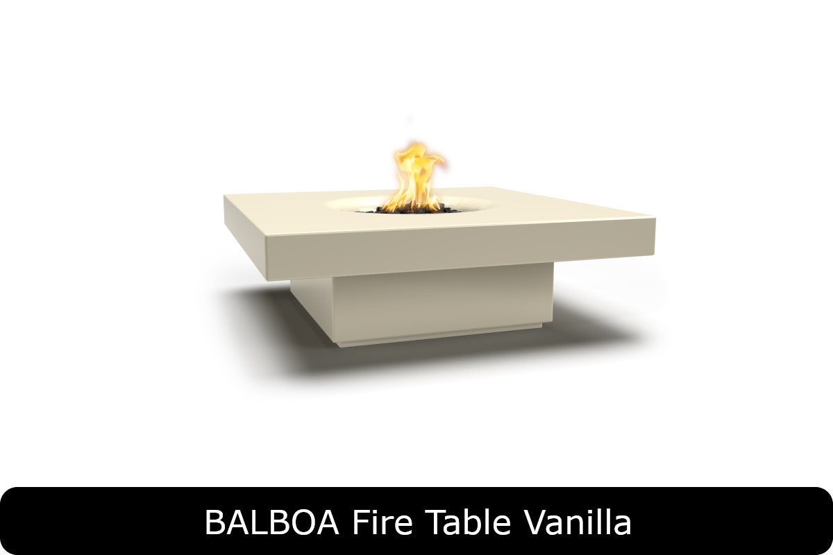 The Outdoor Plus Balboa Square Gas Fire Table