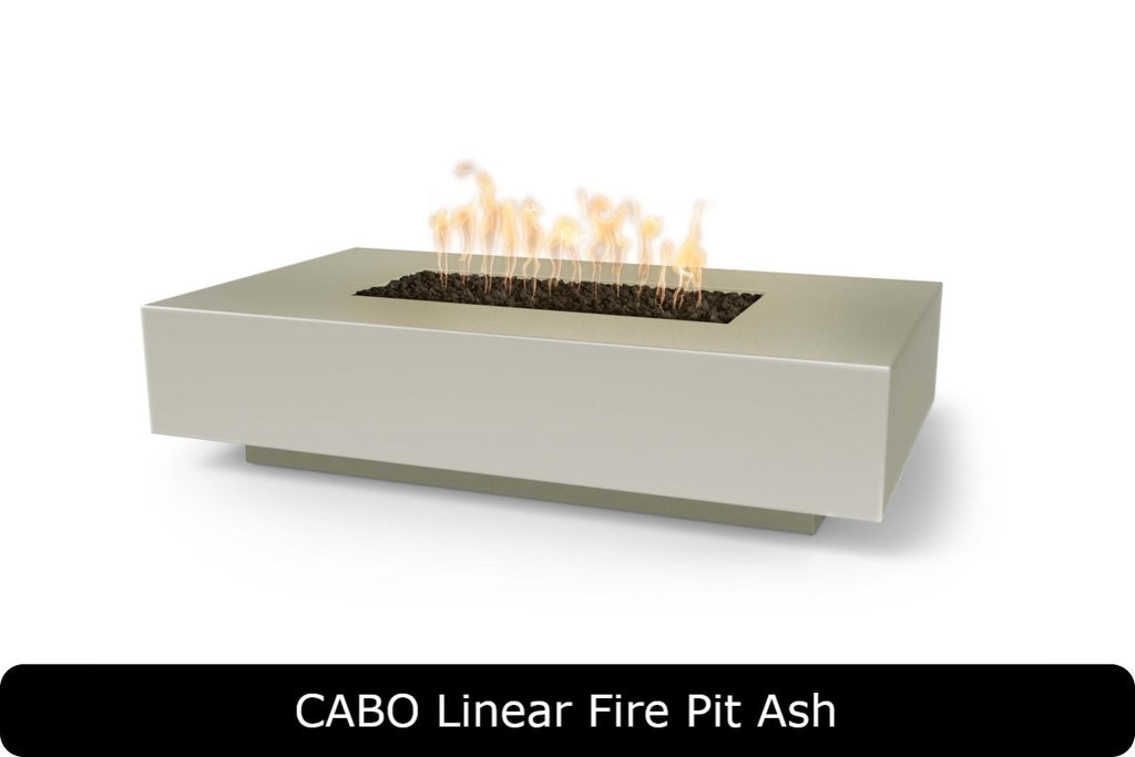 The Outdoor Plus Cabo Rectangle Gas Fire Pit